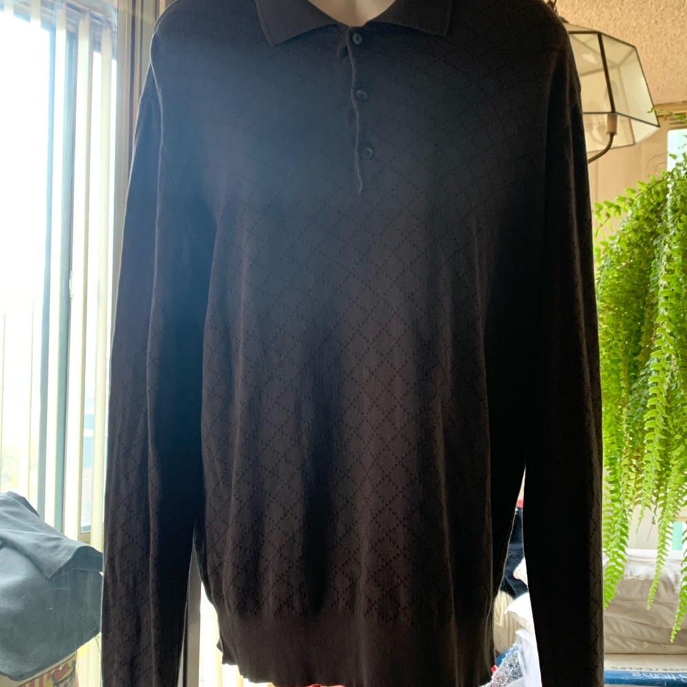 Vintage Gucci silk Men's Black Long Sleeve